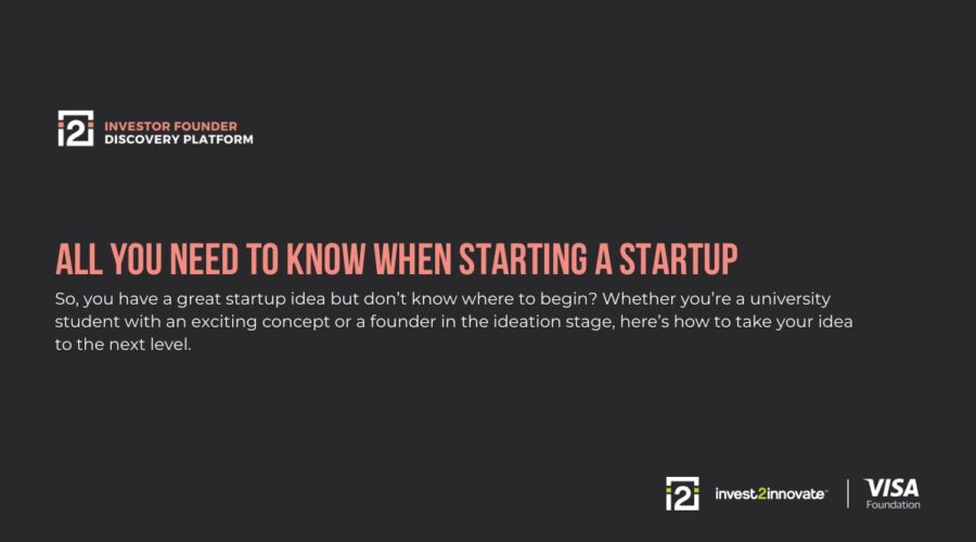 All You Need to Know When Starting a Startup